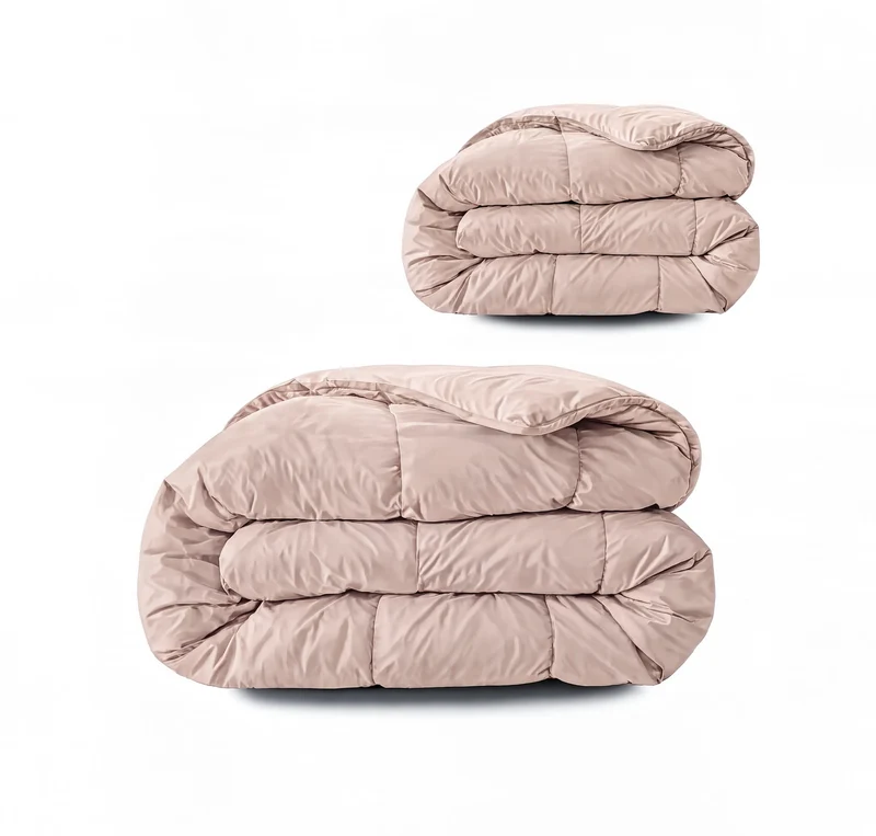 Zelesta Pure Uni 4-Jahreszeiten Baumwollbettdecke - Rosa