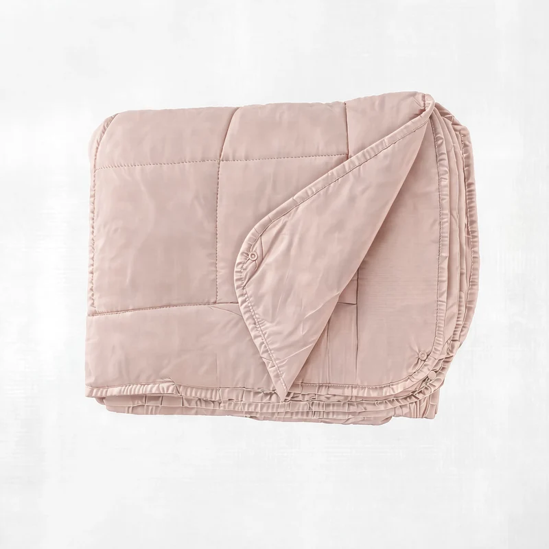 Zelesta Pure Uni 4-Jahreszeiten Baumwollbettdecke - Rosa
