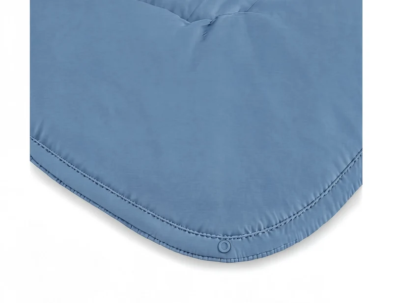 Zelesta Pure Uni 4-Jahreszeiten Baumwollbettdecke - Blau
