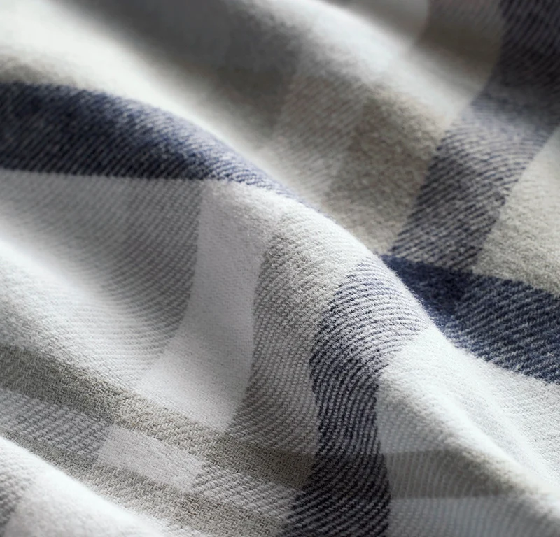 Flannel Sheet Set - Shore Heathered Plaid