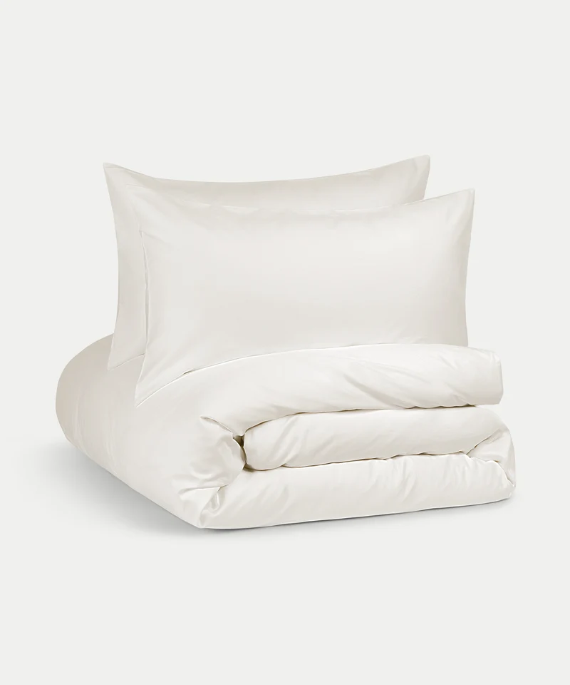 Bettwäsche Set Ägyptische Baumwolle 400TC Satin | Cream