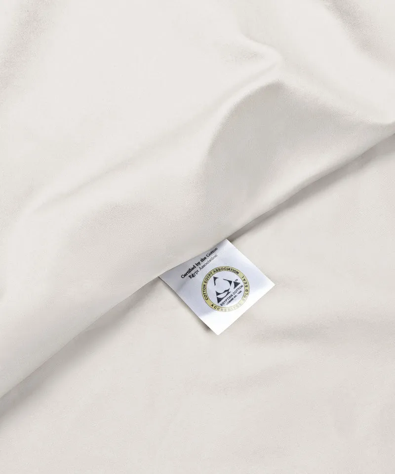 Bettwäsche Set Ägyptische Baumwolle 400TC Satin | Cream