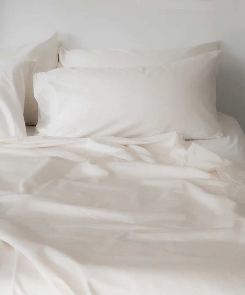 Bettwäsche Set Ägyptische Baumwolle 400TC Satin | Cream