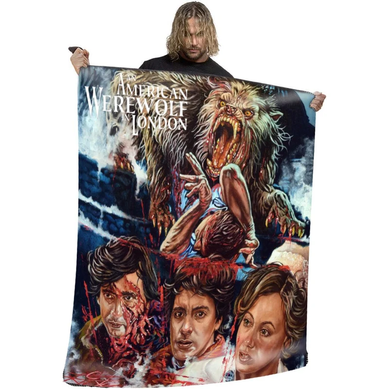 WSH - American Of Werewolf In London - Fleece Blanket / Throw / Tapestry