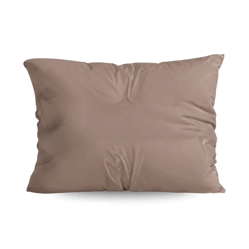 zailistade.comluxe Design Baumwollsatin Kissenbezüge Set von 2 - Taupe Stripes