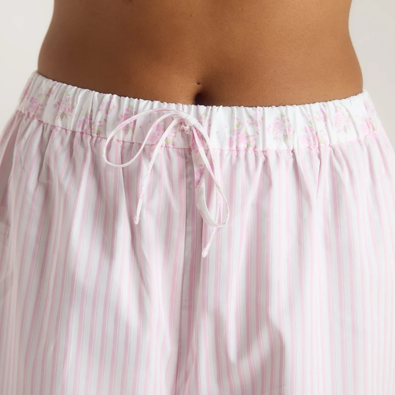 Bloom & Stripe Pyjamabroek - Roze