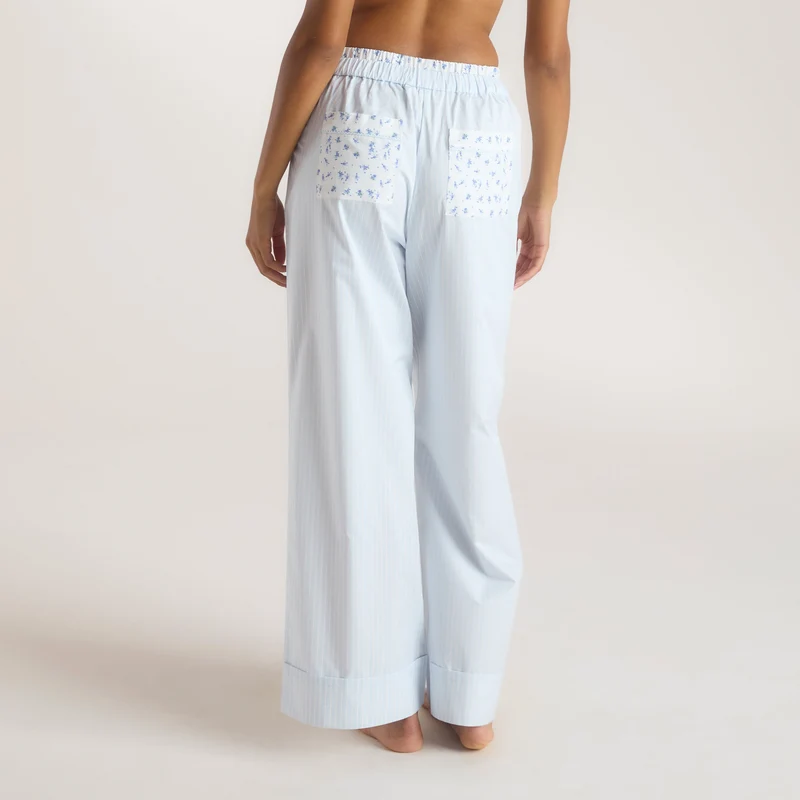 Bloom & Stripe Pyjamabroek - Blauw