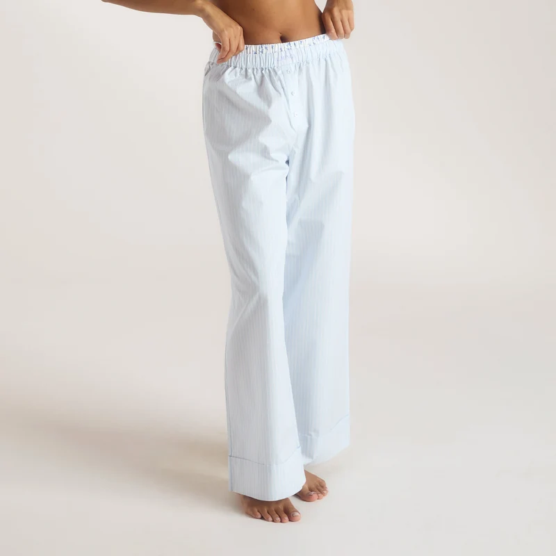 Bloom & Stripe Pyjamabroek - Blauw