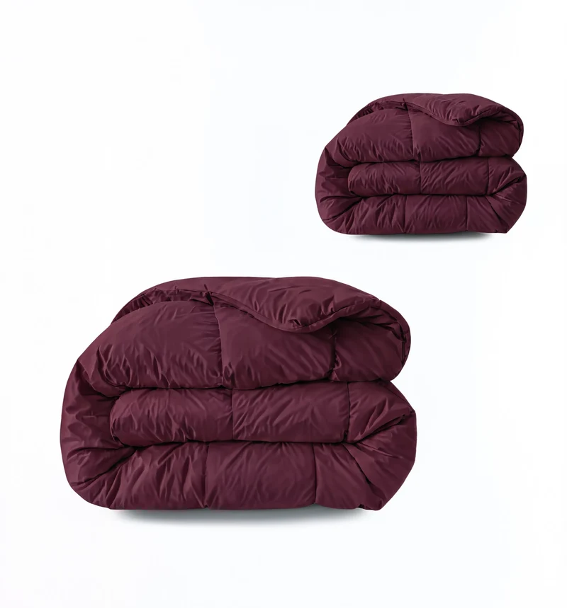 Zelesta Comfort Uni 4-Jahreszeiten Bettdecke - Bordeaux