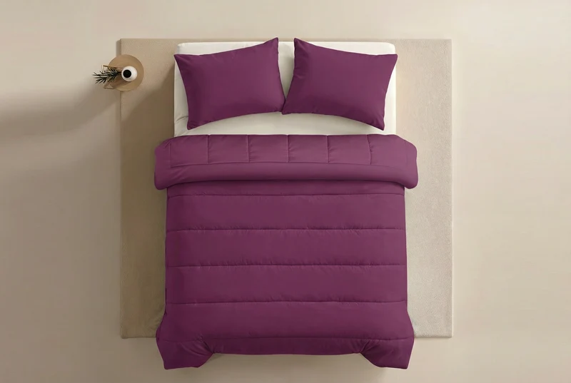 Zelesta Comfort Uni 4-Jahreszeiten Bettdecke - Bordeaux