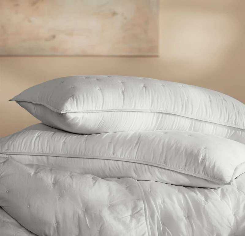 Airy Voile Quilted Sham - Sky