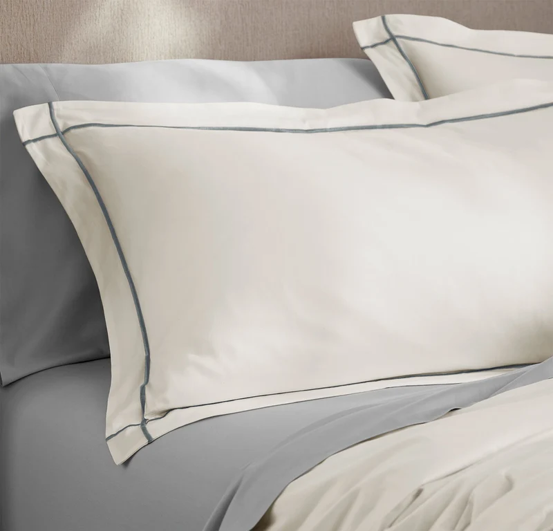 Signature Embellished Duvet Set - White/Shore Embroidered