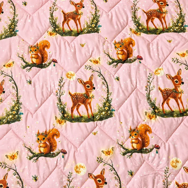 Zelesta Comfort Glow in the Dark Bettdecke - Forest Friends
