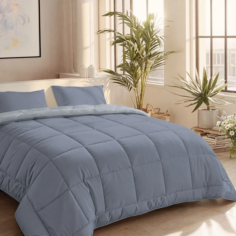 Zelesta Comfort Duo Sommerbettdecke - Eisblau & Sanftes Blau