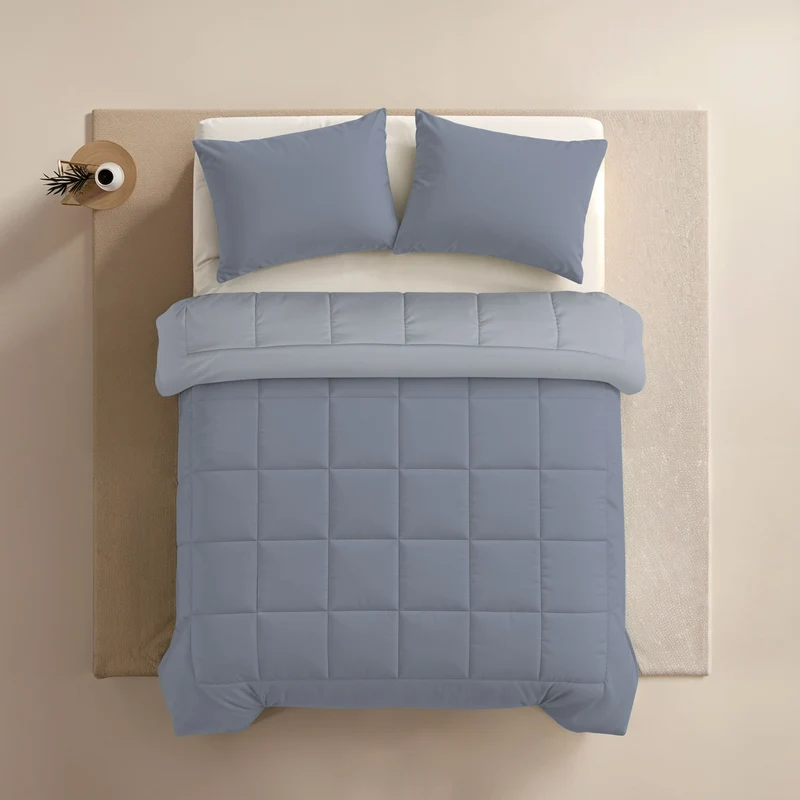 Zelesta Comfort Duo Sommerbettdecke - Eisblau & Sanftes Blau
