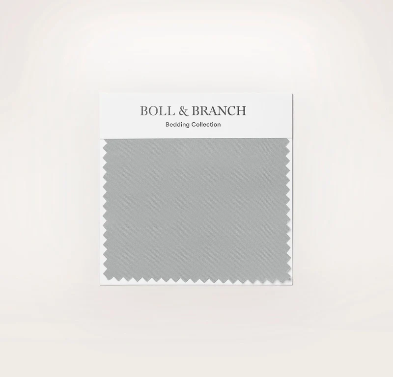 Percale Hemmed Fabric Swatch - Shore