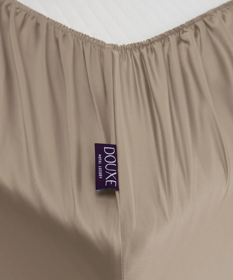 Spannbettlaken Ägyptische Baumwolle Satin 400TC | Champagne