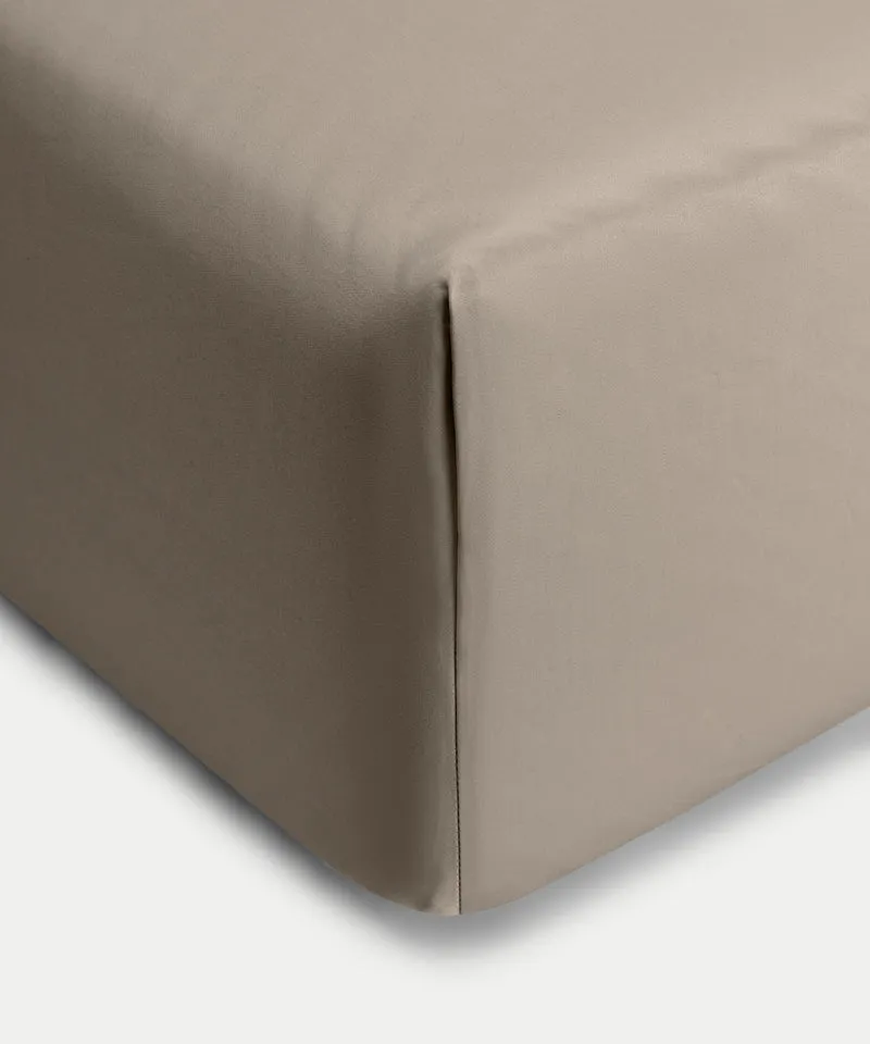Spannbettlaken Ägyptische Baumwolle Satin 400TC | Champagne