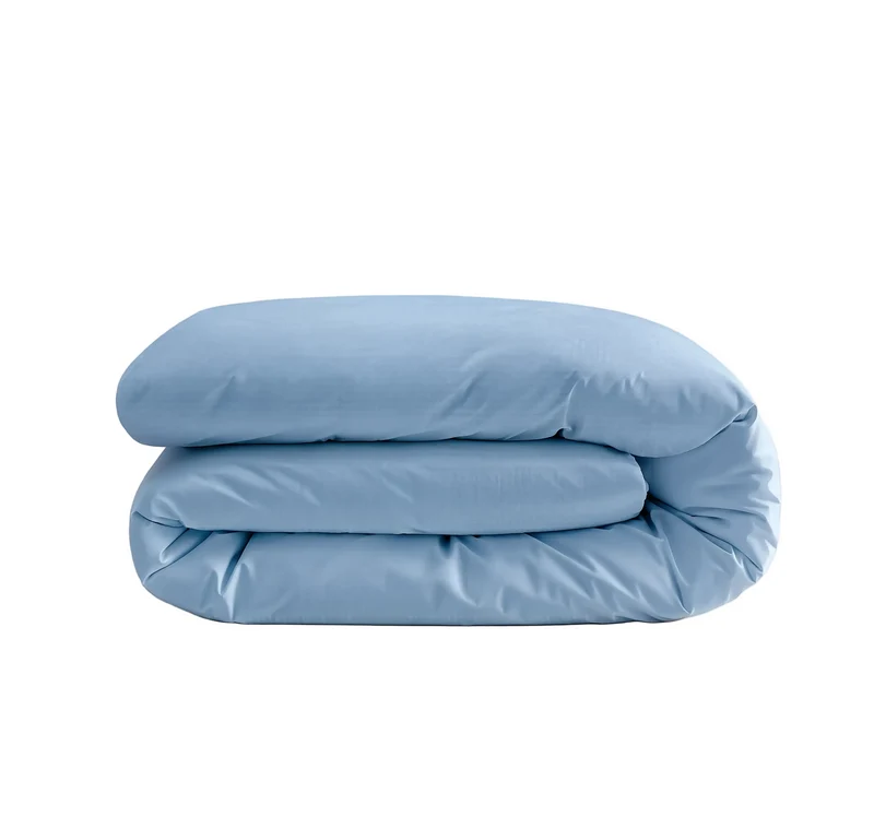 Zelesta Pure Uni Nahtlose Baumwolle Bettdecke - Zartes Chambrayblau
