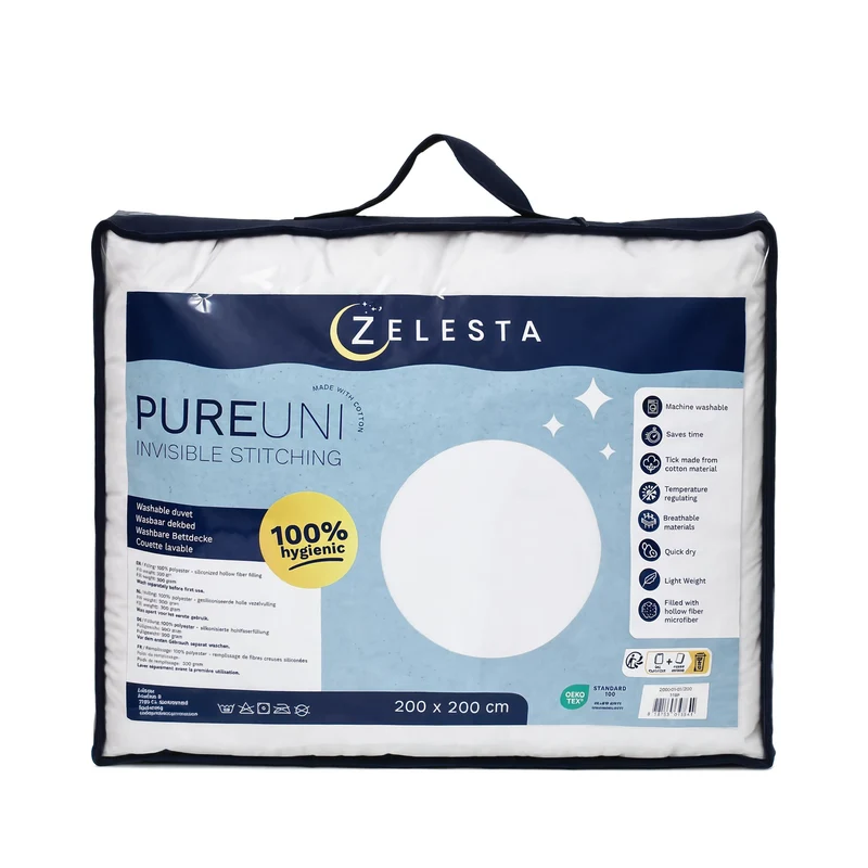Zelesta Pure Uni Nahtlose Baumwolle Bettdecke - Wolkentänzer