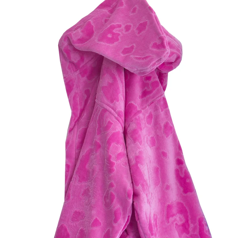 Accappatoio con Cappuccio Bimbo Tiger Moderno in Cotone 380 gr/mq