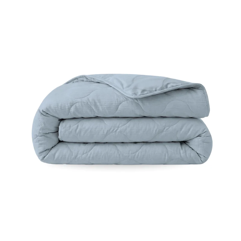 Zelesta Special Musselin Sommerbettdecke - Helles Eisblau