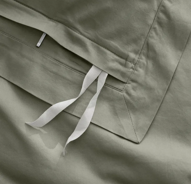 Signature Hemmed Duvet Set - Sageleaf