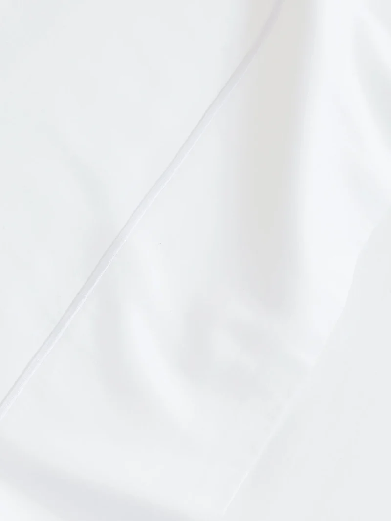 Signature Embellished Pillowcase Set - White/White Embroidered