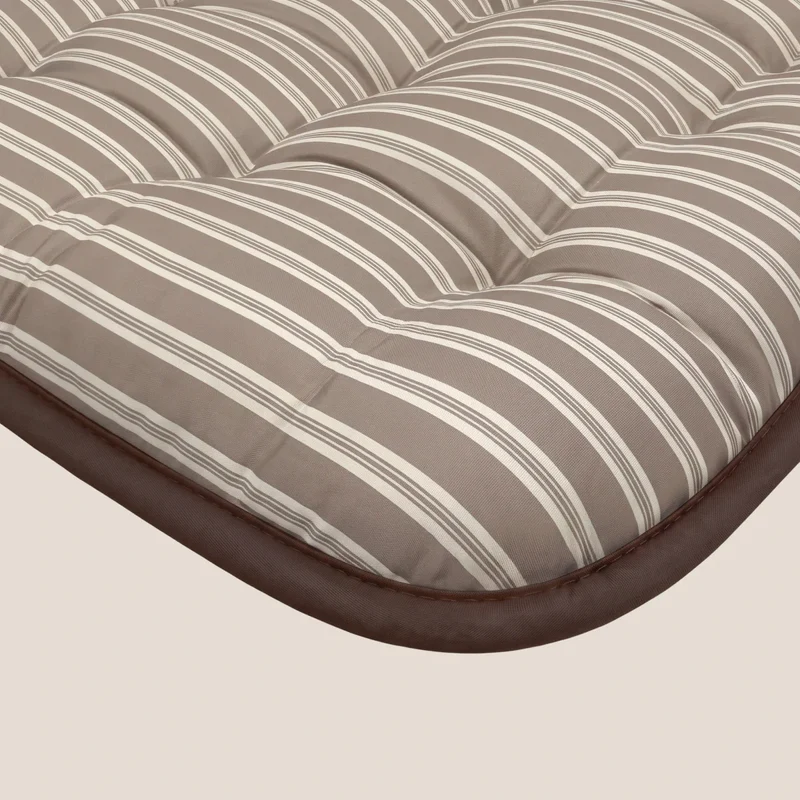 zailistade.comluxe Design Baumwollsatin Bettdecke - Taupe Stripes