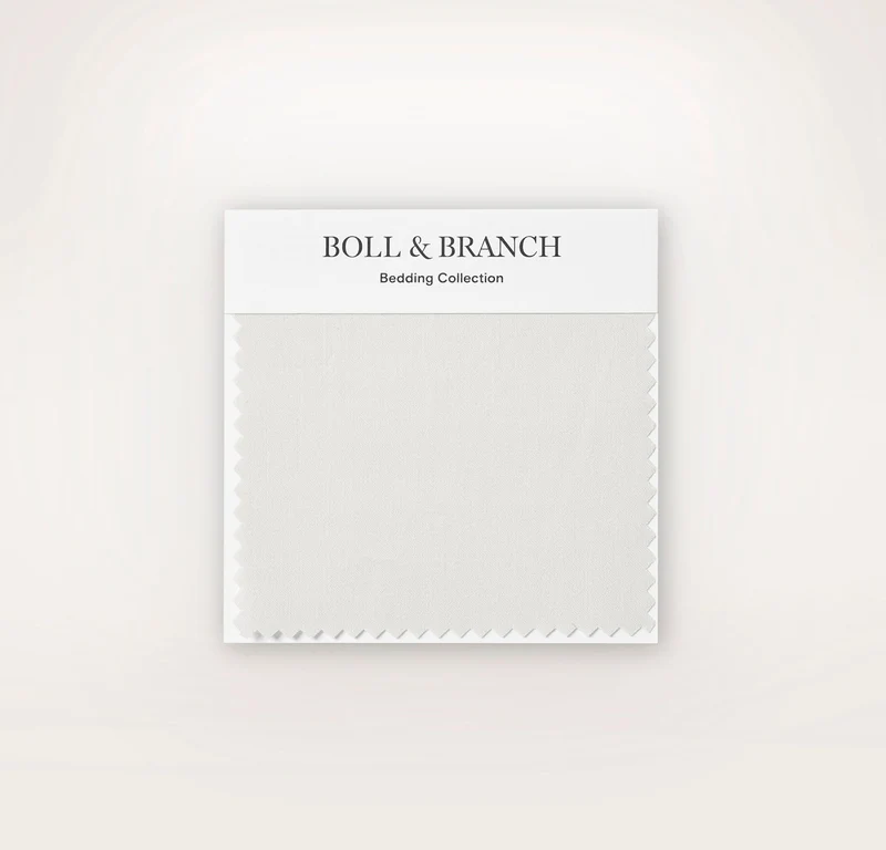 Percale Hemmed Fabric Swatch - Mist
