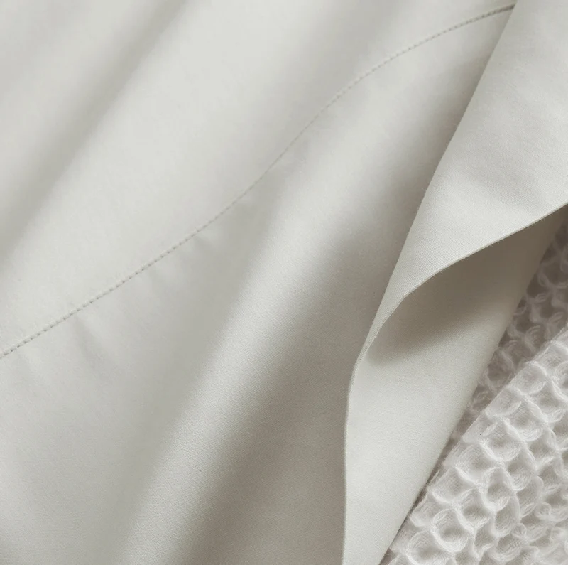 Percale Hemmed Fabric Swatch - Mist
