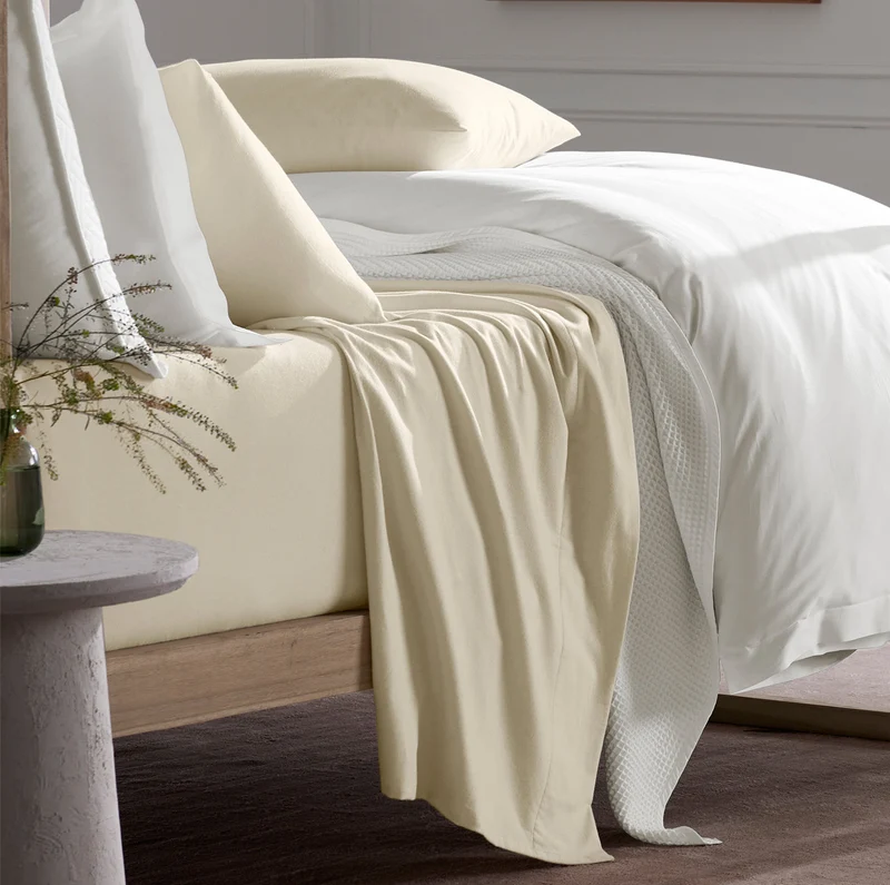 Flannel Pillowcase Set - Natural