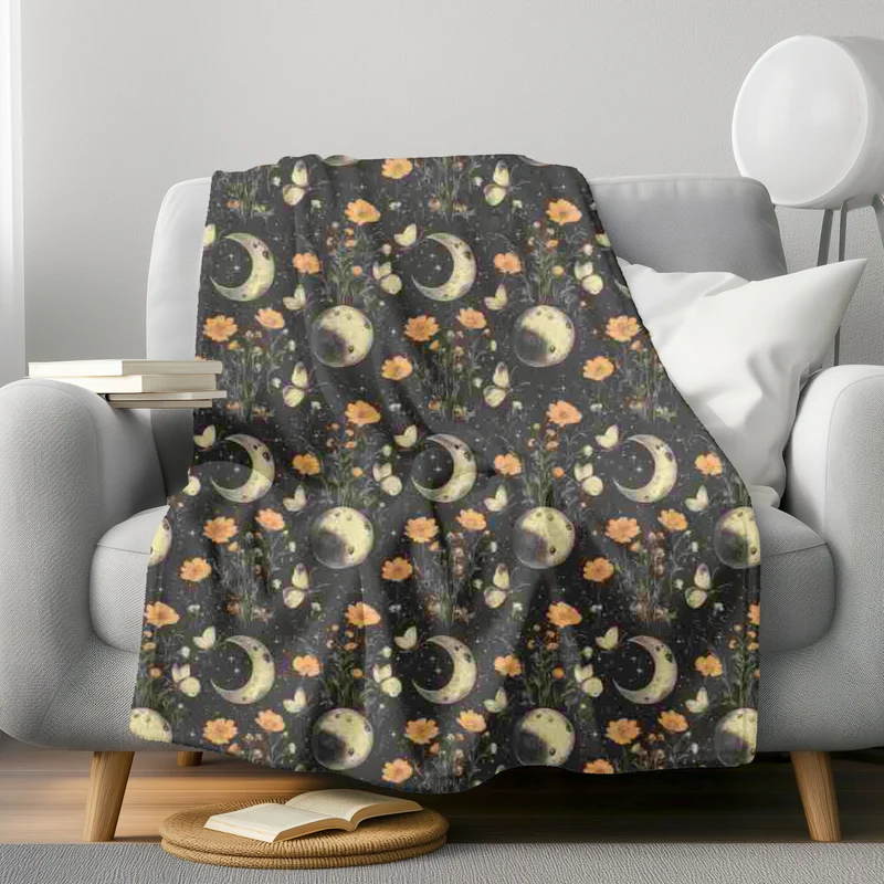 Gothic Fleece Blanket - Winter Solstice - Luxury Twin / Double Velveteen Fleece Blanket