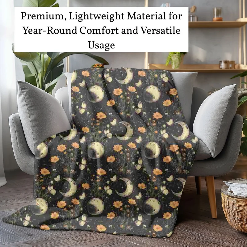 Gothic Fleece Blanket - Winter Solstice - Luxury Twin / Double Velveteen Fleece Blanket
