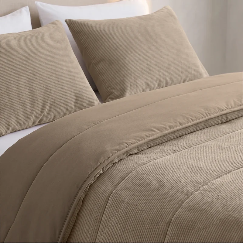 Zelesta Special Corduroy Cotton Bettdecke - Taupe