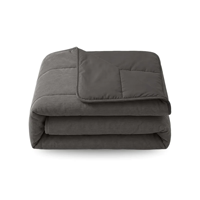 Zelesta Special Corduroy Cotton Bettdecke - Anthrazit