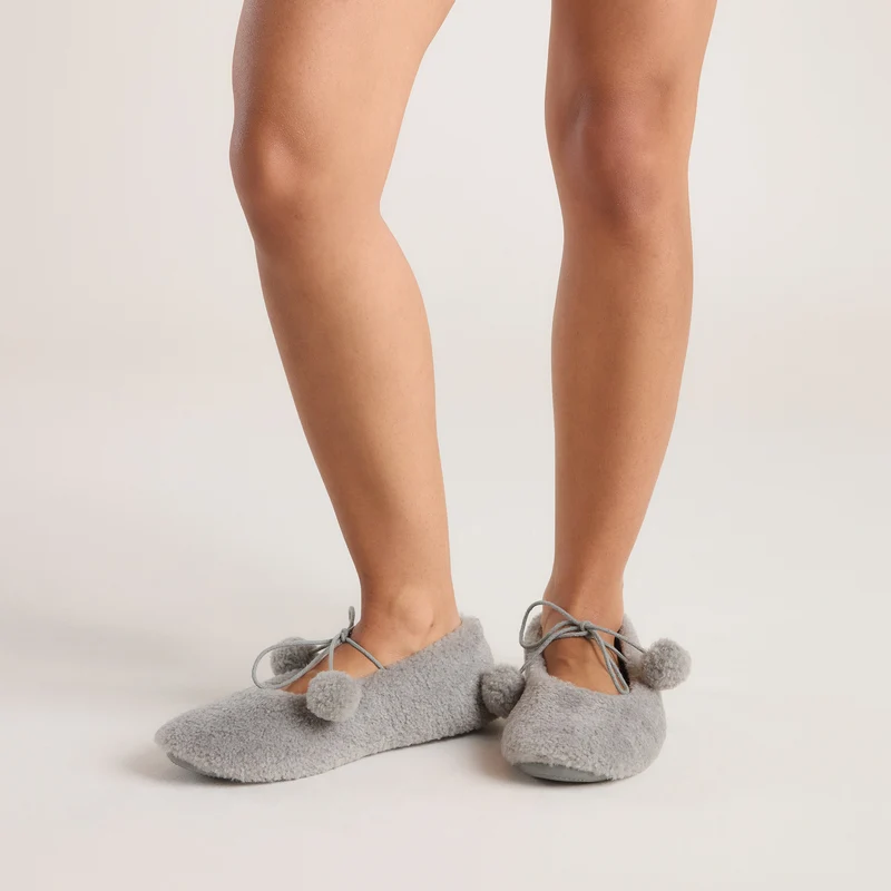 Poppy Balletpantoffels - Grijs