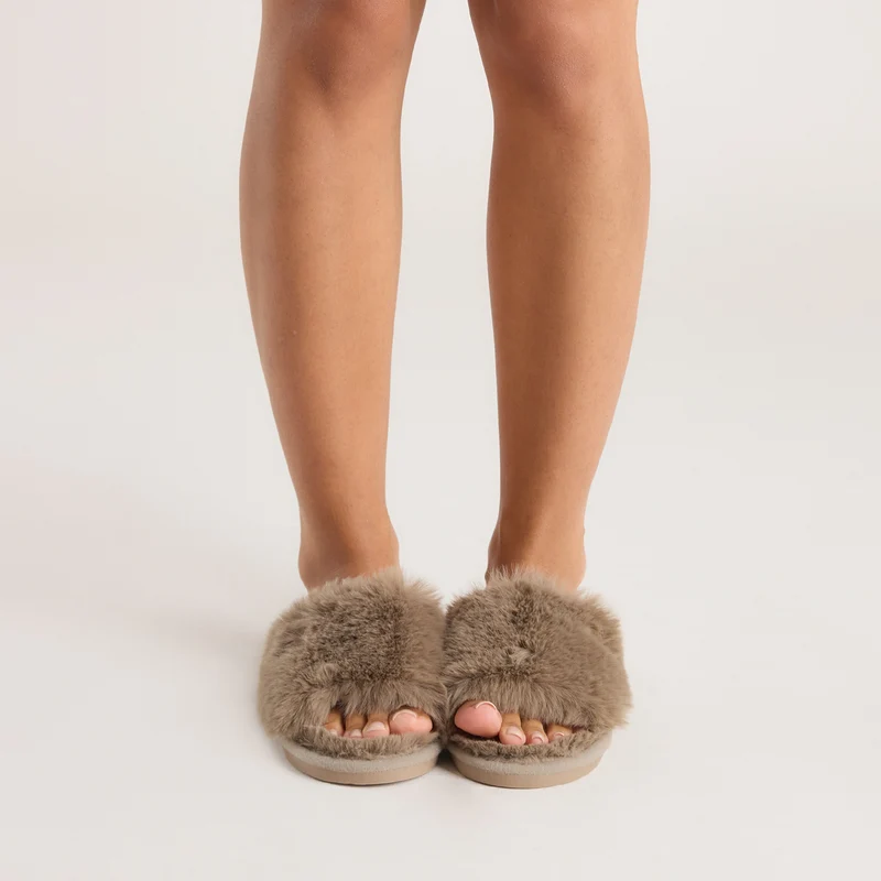 Scarlett Pantoffels - Taupe
