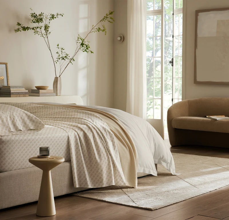 Signature Hemmed Sheet Set - Sand Marigolds