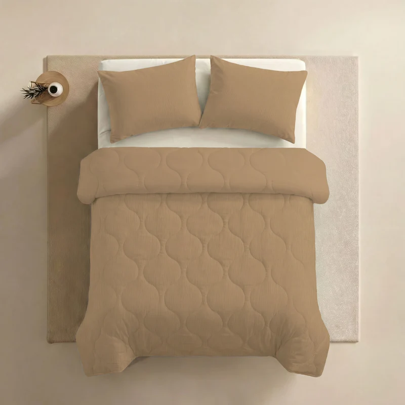 Zelesta Special Musselin Sommerbettdecke - Warmes sanftes Beige