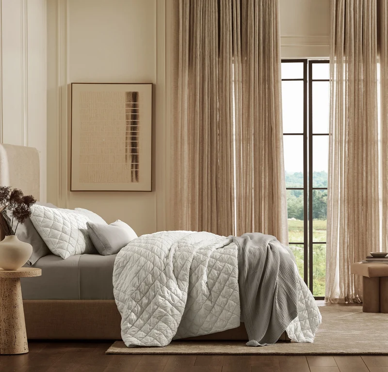 Signature Handstitched Cloud Comforter Set - White