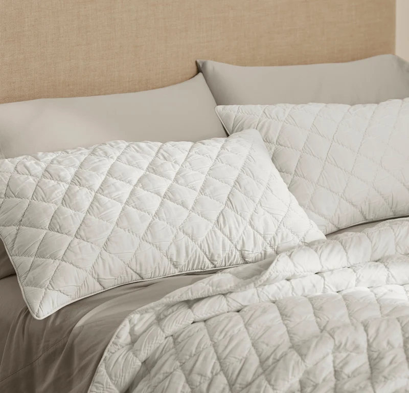Signature Handstitched Cloud Comforter Set - White