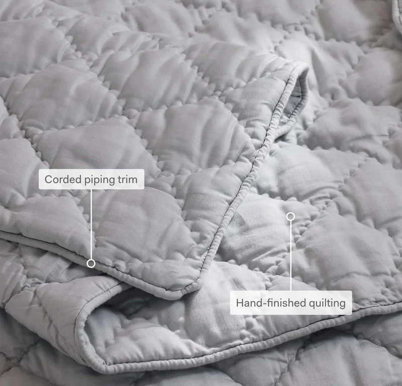 Signature Handstitched Cloud Comforter Set - Sky