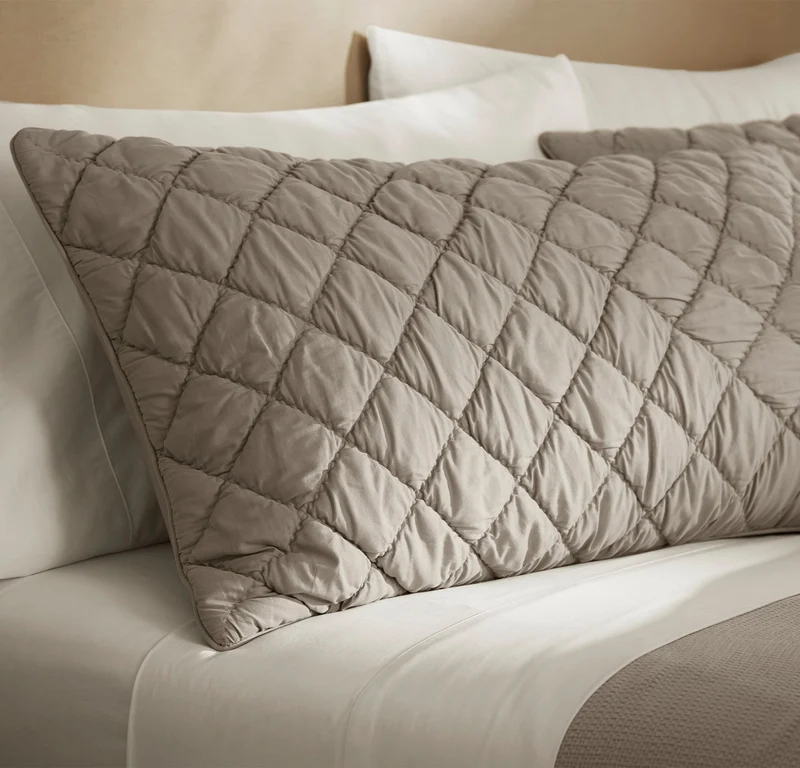 Signature Handstitched Cloud Comforter Set - Pewter
