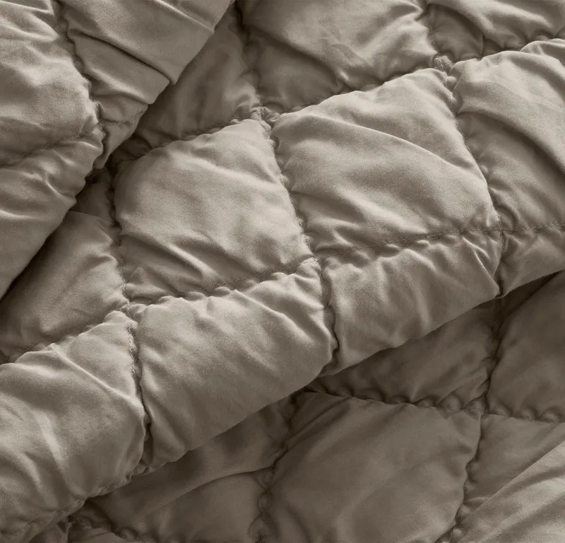 Signature Handstitched Cloud Comforter Set - Pewter