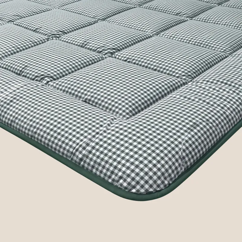 zailistade.comluxe Design Baumwollsatin Bettdecke - Green Check