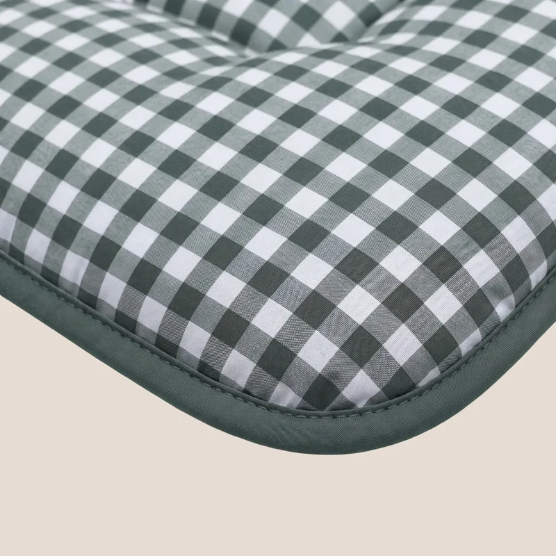 zailistade.comluxe Design Baumwollsatin Bettdecke - Green Check