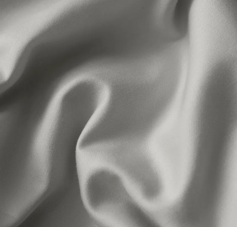 Percale Hemmed Duvet Set - Mist