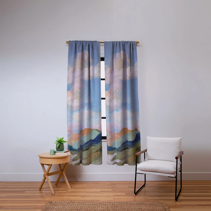 Pastel Hills Window Curtain