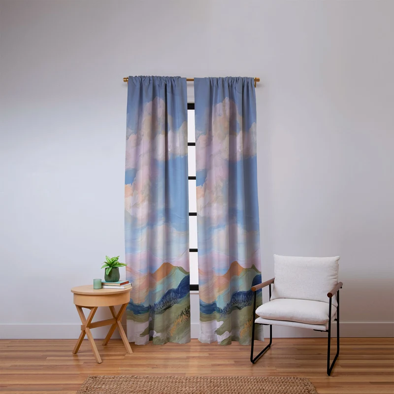 Pastel Hills Window Curtain